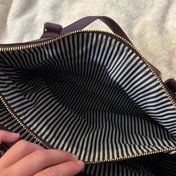 Deep plum Kate Spade large bag - Picture 3 of 9